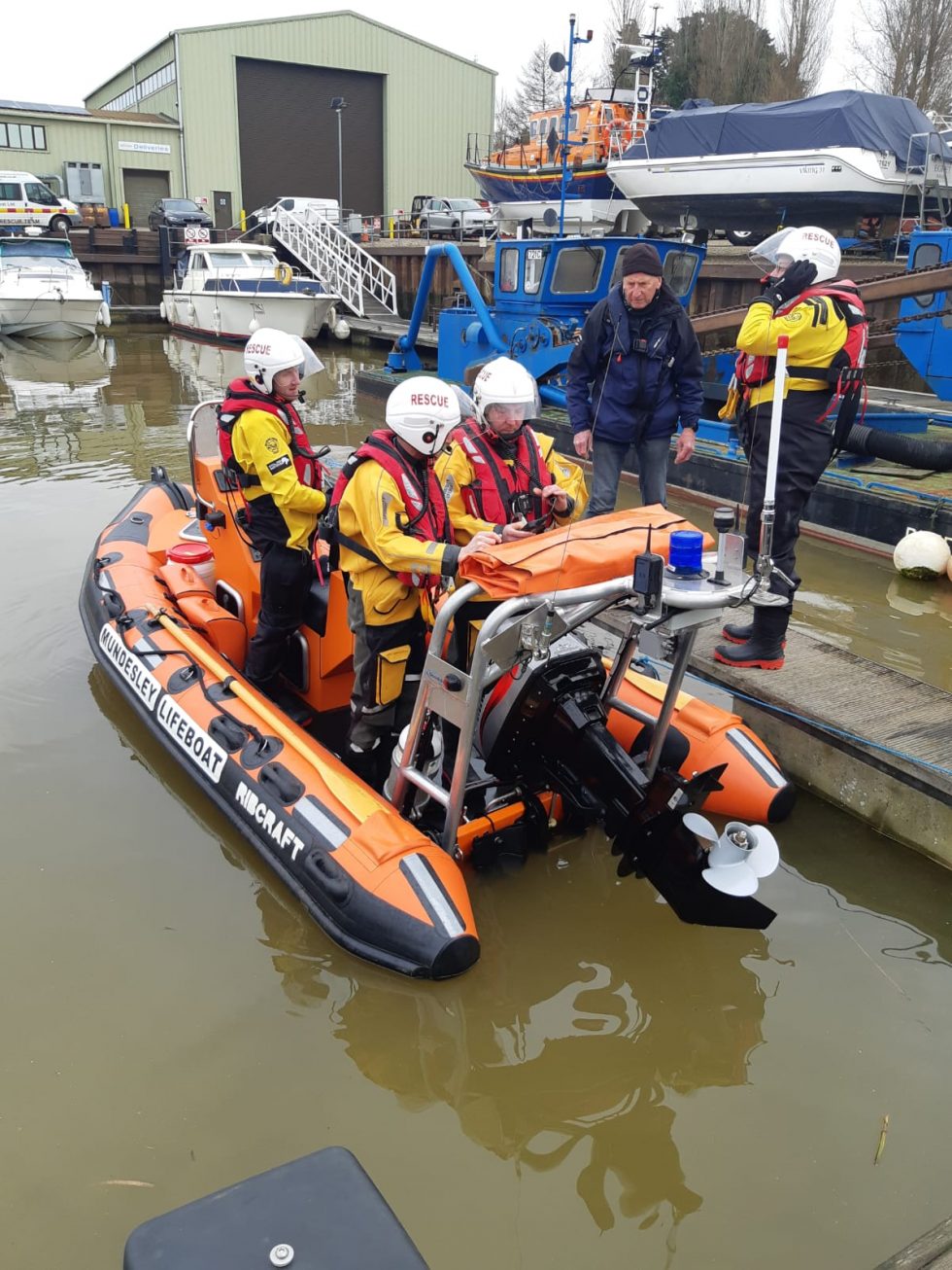 New Lifeboat Out For First Test Run Mundesley Volunteer Inshore Lifeboat